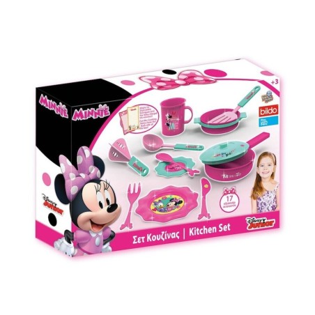Set de cocina juguete Minnie Mouse con 17 accesorios edad +3 años
