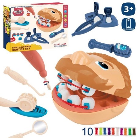 Juego plastilina dentista con accesorios edad +3 años