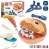 Juego plastilina dentista con accesorios edad +3 años