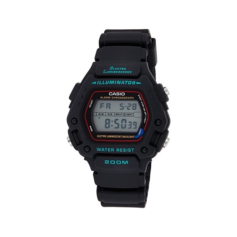 Reloj Casio digital caballero DW-290-1VS correa negra caucho Reloj Casio digital caballero DW-290-1VS correa negra caucho