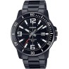 Reloj Casio caballero MTP-VD01B-1B correa metálica negra esfera negra