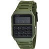 Reloj Casio calculadora CA-53WF-3B correa caucho verde