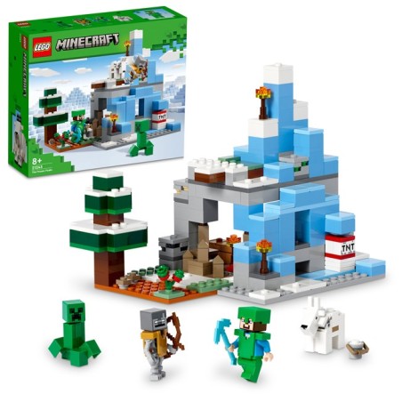 LEGO Minecraft 21243 Los Picos de Hielo edad apartir de 8 años - Tienda juguetes Lego