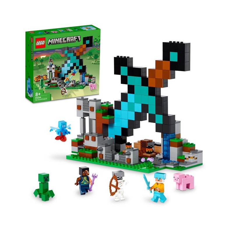 LEGO Minecraft 21244 La Fortificación-Espada edad apartir de 8 años - Tienda juguetes Lego LEGO Minecraft 21244 La Fortificación-Espada edad apartir de 8 años - Tienda juguetes Lego