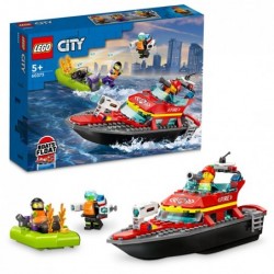 LEGO City Fire 60373 Lancha...