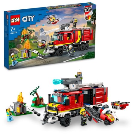 LEGO City Fire 60374 Unidad Móvil de Control de Incendios edad apartir de 7 años - Tienda juguetes Lego
