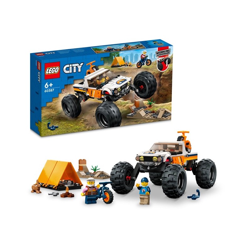 LEGO City Great Vehicles 60387 Todoterreno 4x4 Aventurero edad apartir de 6 años - Tienda juguetes Lego LEGO City Great Vehicles 60387 Todoterreno 4x4 Aventurero edad apartir de 6 años - Tienda juguetes Lego