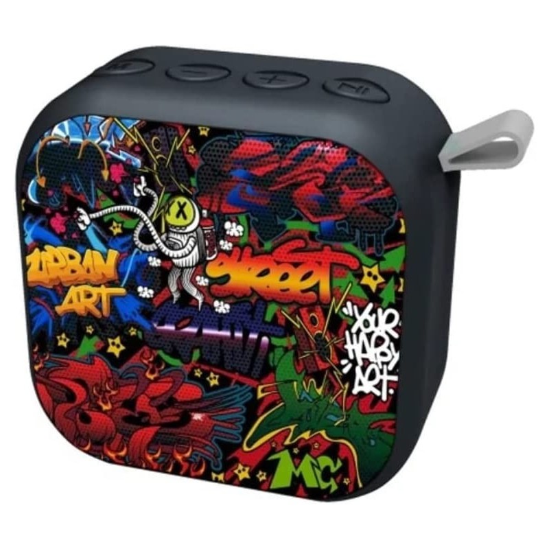 DAEWOO INTERNATIONAL Mini Altavoz con la Rejilla diseño Graffiti 5W BLUETOOTH USB FM DAEWOO INTERNATIONAL Mini Altavoz con la Rejilla diseño Graffiti 5W BLUETOOTH USB FM