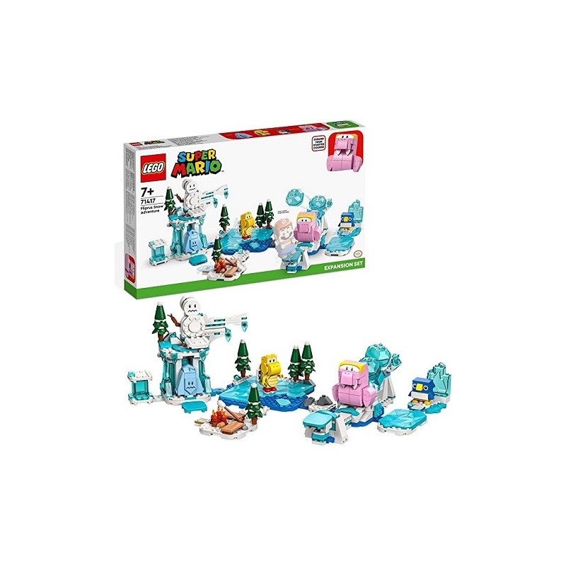 LEGO 71417 Super Mario Set de Expansión: Aventura en la Nieve de la Morsik, 4 Figuras de Personajes LEGO 71417 Super Mario Set de Expansión: Aventura en la Nieve de la Morsik, 4 Figuras de Personajes