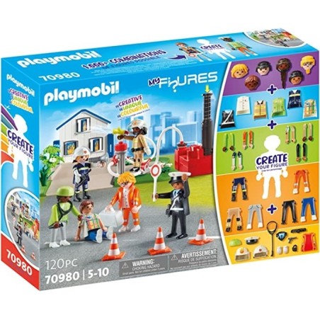 Playmobil 70980 My Figures: Misión de Rescate Playmobil Emergencias Bomberos - Tienda juguetes