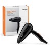 BaByliss 5344E Secador de viaje plegable con 2000W de potencia, 2 velocidades y temperaturas 230V-125V ligero 318 g, boquilla co