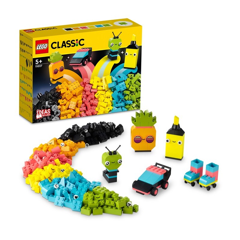 LEGO Classic 11027 Diversión Creativa: Neón edad apartir de 5 años, contiene 333 piezas - juguetería LEGO. LEGO Classic 11027 Diversión Creativa: Neón edad apartir de 5 años, contiene 333 piezas - juguetería LEGO.