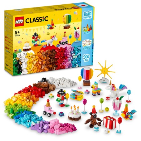 LEGO Classic 11029 Caja Creativa: Fiesta edad apartir de 5 años, contiene 900 piezas - juguetería LEGO.
