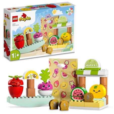 LEGO DUPLO Creative Play 10983 Mercado Orgánico edad apartir de 1 años, contiene 40 piezas - juguetería LEGO.