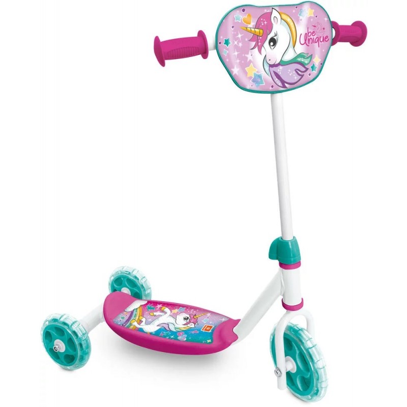 Patinete 3 ruedas diseño unicornio juguete edad +2 años
