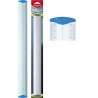 Maped - Material Escolar - Aluminio - Regla Metálica Plana de 40 cm - Protección de Aristas - Fabricada en Aluminio Anodizado