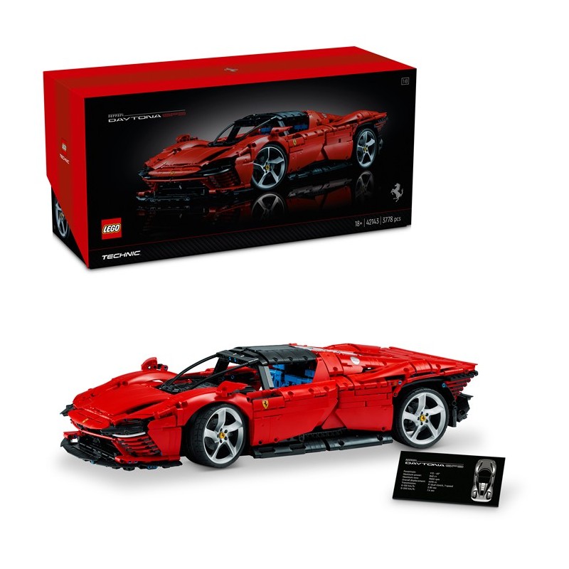 LEGO Technic 42143 Ferrari Daytona SP3 edad apartir de 18 años contiene 3778 piezas - Tienda juguetes LEGO Technic 42143 Ferrari Daytona SP3 edad apartir de 18 años contiene 3778 piezas - Tienda juguetes