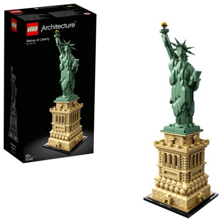 LEGO Architecture 21042 Estatua de la Libertad edad apartir de 16 años contiene 1685 piezas - Tienda juguetes