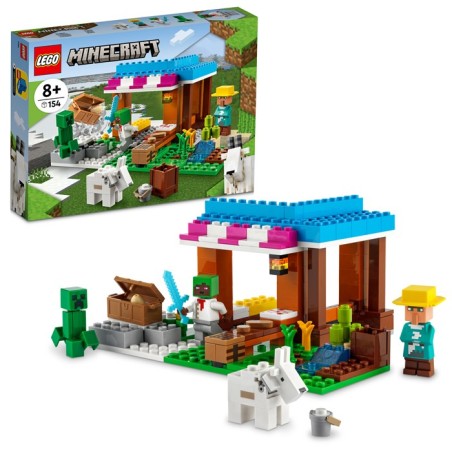 LEGO Minecraft 21184 La Pastelería edad apartir de 8 años contiene 154 piezas - Tienda juguetes