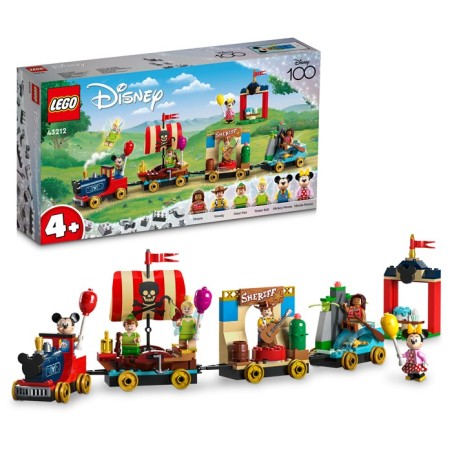 LEGO Disney Specials 43212 Tren Homenaje a Disney edad apartir de 4 años contiene 200 piezas - Tienda juguetes