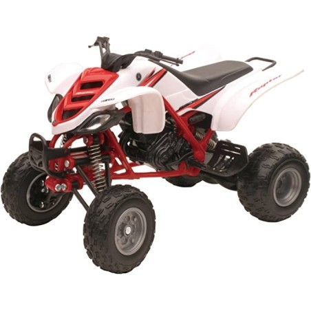 Moto juguete Quad Yamaha Blanco Raptor 660R réplica escala 1:12 longitud aprox 14cm edad +3 años