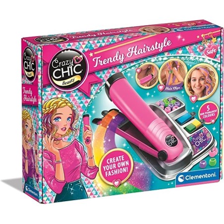 Crazy Chic juego belleza Peluquería Fashion Clementoni edad +6 años