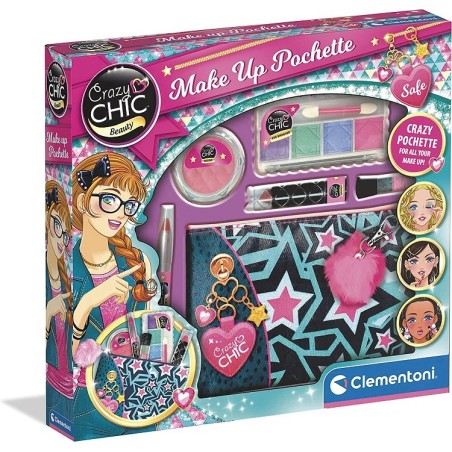 Crazy Chic juego belleza Neceser de maquillaje Clementoni edad +6 años