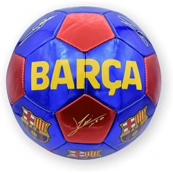 Balón Fútbol Club Barcelona clásico azul rojo firmas jugadores Talla 5 grande producto oficial