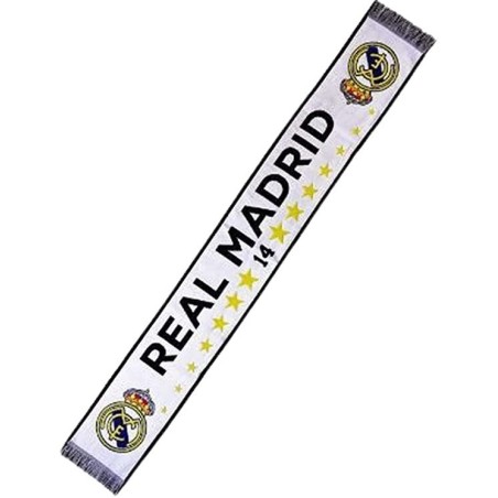 Real Madrid bufanda conmemorativa 14 copas Europa Champions 140x20 centimetros