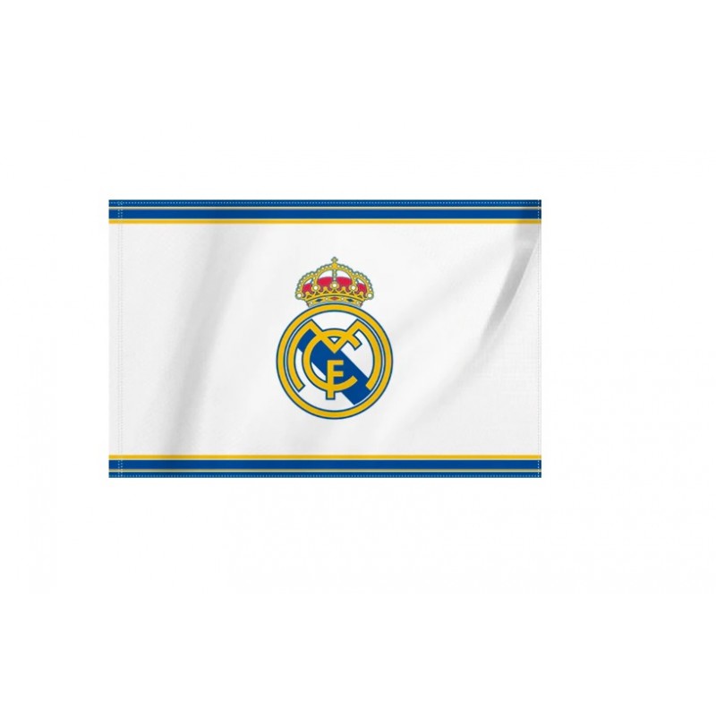 Real Madrid bandera pequeña 75x50 centímetros producto oficial