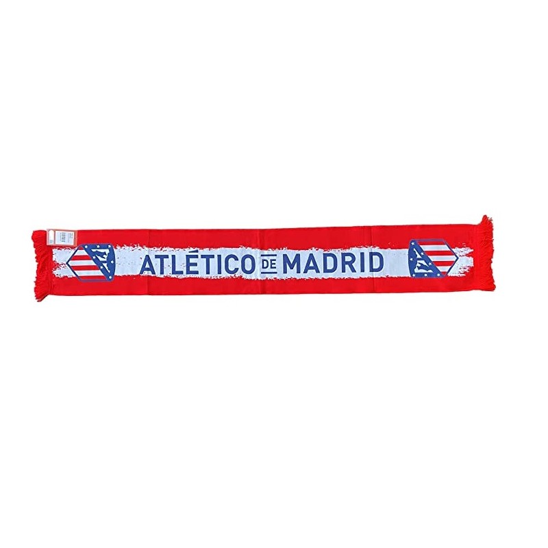 Bufanda Atlético de Madrid franja blanda alta definición 130x20 cm producto  oficial