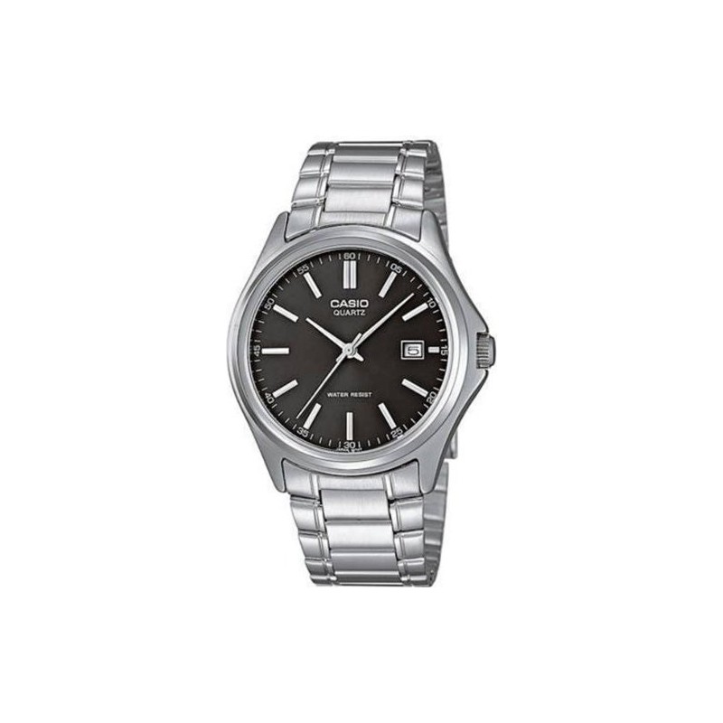 Reloj Casio caballero MTP-1183A-1A con calendario esfera negra correa metálica plateada Reloj Casio caballero MTP-1183A-1A con calendario esfera negra correa metálica plateada