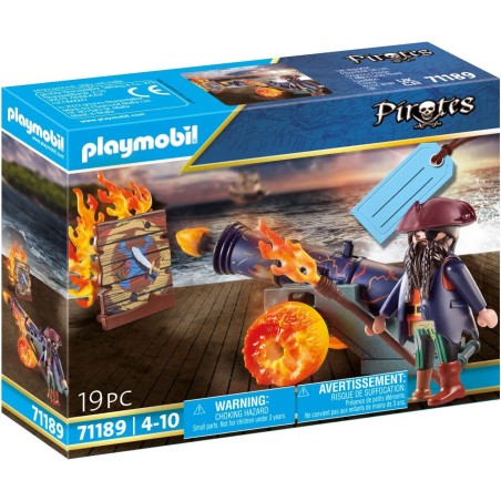 Playmobil 71189 Pirata con Cañón edad apartir de 3 años. - Tienda de juguetes online.
