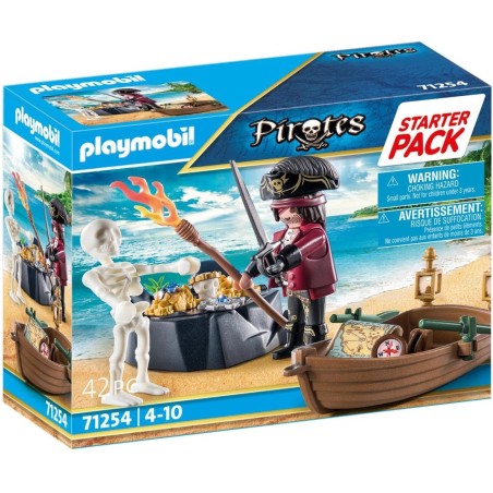 Playmobil 71254 Starter Pack Pirata con Bote de remos edad apartir de 3 años. - Tienda de juguetes online.