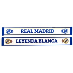 Real Madrid bufanda doble 150x18 centímetros producto oficial Leyenda Blanca