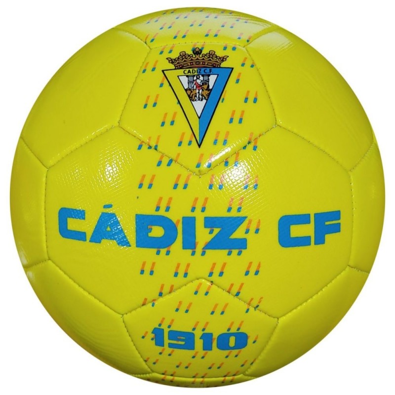 Balón Cádiz Club de Fútbol talla 5 tamaño similar al reglamentario producto oficial