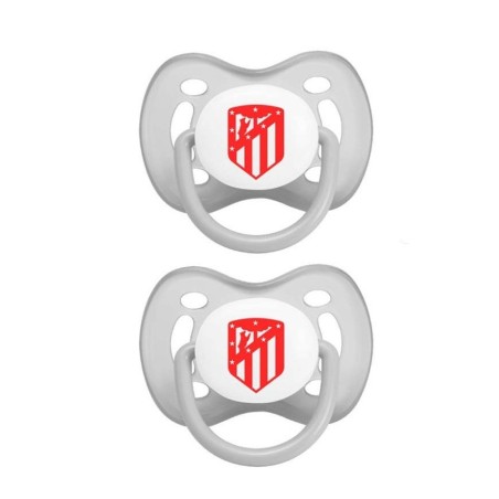 Atlético de Madrid set de 2 chupes +6 meses bebé producto oficial estuche para guardar