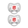 Atlético de Madrid set de 2 chupes +6 meses bebé producto oficial estuche para guardar