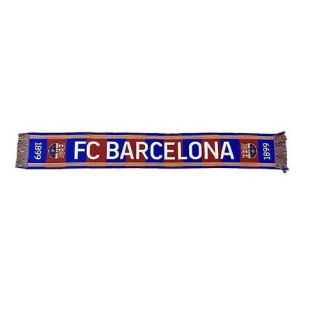 Bufanda Fútbol Club Barcelona tamaño 140x20cm franjas verticales franja Senyera producto oficial