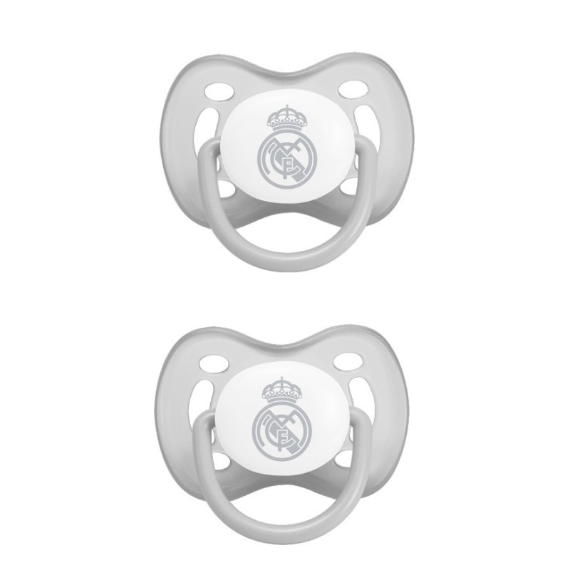 Real Madrid set de 2 chupes con cajita para guardar +6 meses producto oficial