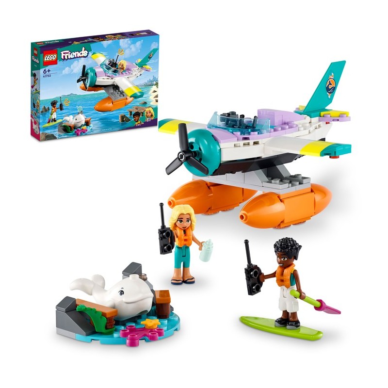 LEGO Friends Avión de Rescate Marítimo 41752 - Edad a partir de 6+ años, contiene 203 piezas. LEGO Friends Avión de Rescate Marítimo 41752 - Edad a partir de 6+ años, contiene 203 piezas.