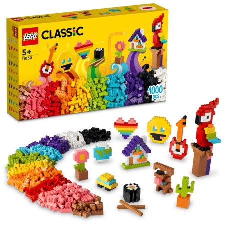 LEGO Classic Ladrillos a Montones 11030 - Edad a partir de 5+ años, contiene 1000 piezas.