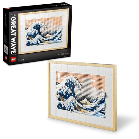 LEGO Art Hokusai: La Gran Ola 31208 - Edad a partir de 18+ años, contiene 1810 piezas.