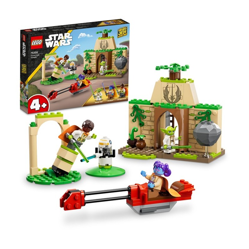 LEGO Star Wars Templo Jedi de Tenoo 75358 - Edad a partir de 4+ años, contiene 124 piezas.