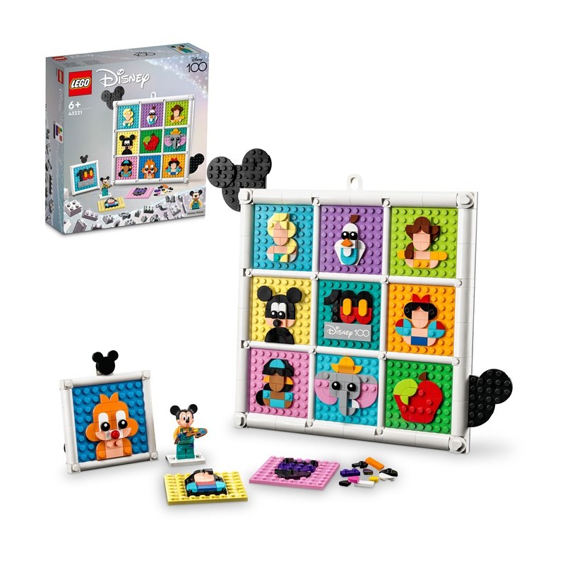 LEGO Disney Specials 100 Años de Iconos de la Animación Disney 43221 - Edad a partir de 6+ años, contiene 1022 piezas. LEGO Disney Specials 100 Años de Iconos de la Animación Disney 43221 - Edad a partir de 6+ años, contiene 1022 piezas.