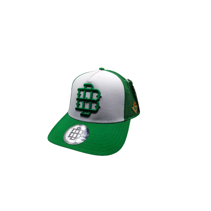 Real Betis Balompié gorra blanca y verde adulto escudo bordado producto oficial