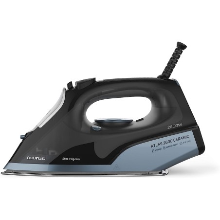 Taurus Atlas Ceramic 2600 - Plancha de vapor. 2600W Suela cerámica. Golpe vapor 170g/min A+