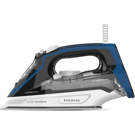 Plancha Taurus FIJI 3000W Cerámica goplpe vapor 200g/m antigoteo