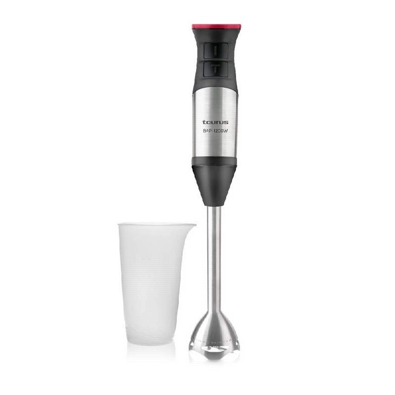 Taurus Bapi 1200 Inox - Batidora de Mano, 1200W, Bate y Pica Hiello, Agarre Ergonómico Taurus Bapi 1200 Inox - Batidora de Mano, 1200W, Bate y Pica Hiello, Agarre Ergonómico