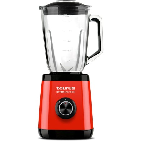 Batidora vaso Taurus Optima Easy 1500 jarra cristal 1.5L, pica hielo, 1500W, jarra cristal 1.5L, pica hielo